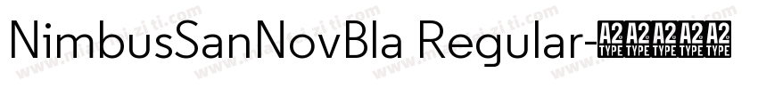 NimbusSanNovBla Regular字体转换